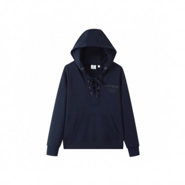 Burberry Mm/Wm Logo Casual Cotton Hoodie Blue - 버버리 2021 남/녀 로고 캐쥬얼 코튼 후드티 Bur04230x Size(s 
