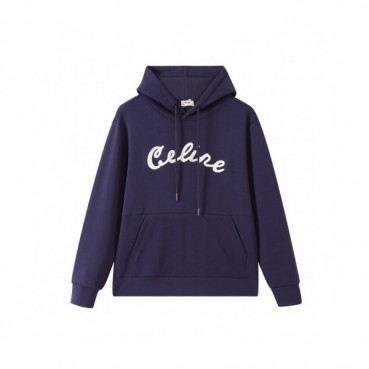Celine Mm/Wm Logo Cotton Hoodie Navy - 셀린느 2021 남/녀 로고 코튼 후디 Cel0192x Size(m 