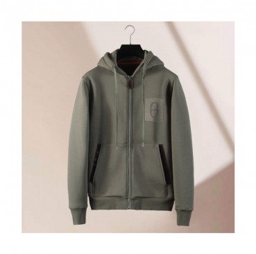 Hermes Mens Logo Casual Cotton Hoodie Khaki - 에르메스 2021 남성 로고 캐쥬얼 코튼 후드티 Her0714x Size(m 