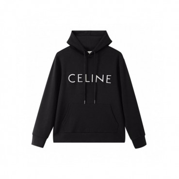 Celine Mm/Wm Logo Cotton Hoodie Black - 셀린느 2021 남/녀 로고 코튼 후디 Cel0183x Size(m 