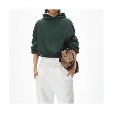 Alexsander Wang  Womens Logo Cotton Hoodie Green - 알렉산더왕 2021 여성 로고 코튼 후드티 Alw0188x Size(s 