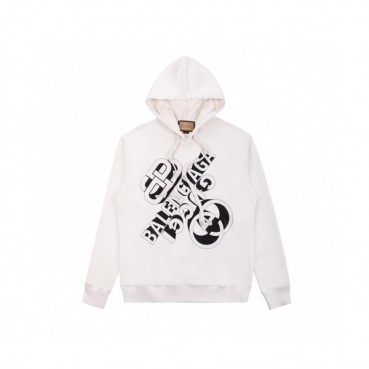 Balenciaga  Mm/Wm Logo Cotton Hoodie White - 발렌시아가 2021 남/녀 로고 코튼 후디 Bal01232x Size(xs 