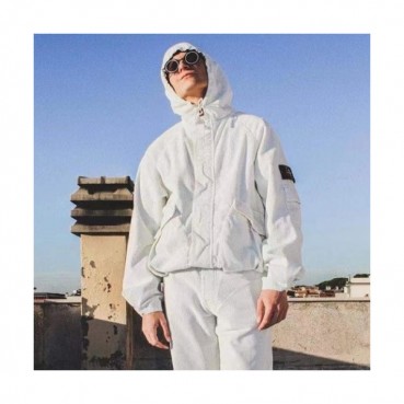 Stone Island  Mens  Logo Cotton Hoodie Gray - 스톤아일랜드 2021 남성 로고 코튼 후디 Sto0388x Size(m 