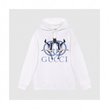 Gucci  Mm/Wm Logo Casual Hoodie White - 구찌 2021 남/녀 로고 캐쥬얼 후드티 Guc04451x Size(s 