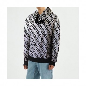 WELLDONE  Mm/Wm Retro Logo Hoodie Black - 웰던 2021 남/녀 레트로 로고 후드티 Wel0030x Size(s 