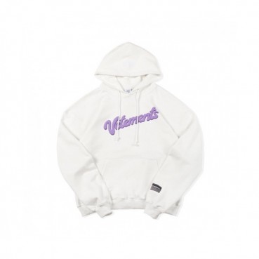 Vetements  Mm/Wm Logo Oversize Cotton Hoodie White - 베트멍 2021 남/녀 로고 오버사이즈 코튼 후드티 Vet0216x Size(xs 