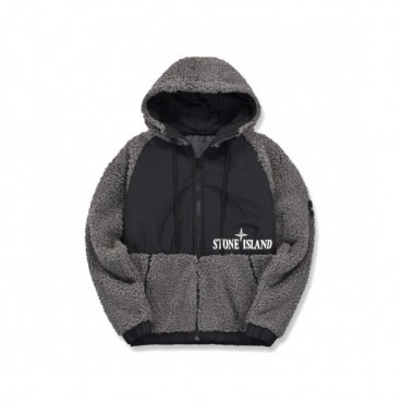 Stone Island  Mens  Logo Cotton Hoodie Gray - 스톤아일랜드 2021 남성 로고 코튼 후디 Sto0376x Size(m 