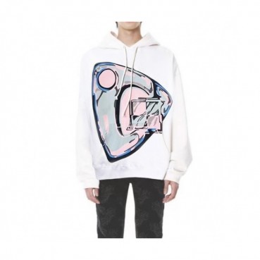 WELLDONE  Mm/Wm Retro Logo Hoodie White - 웰던 2021 남/녀 레트로 로고 후드티 Wel0019x Size(s 