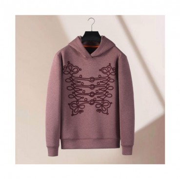 Hermes Mens Logo Casual Cotton Hoodie Pink - 에르메스 2021 남성 로고 캐쥬얼 코튼 후드티 Her0697x Size(m 