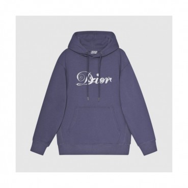 Dior  Mm/Wm  Logo Casual Cotton Hoodie Blue - 디올 2021 남/녀 로고 캐쥬얼 코튼 후디 Dio01504x Size(xs 