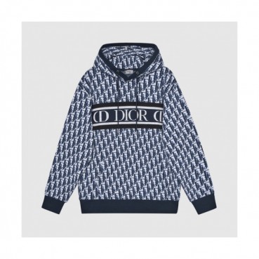 Dior  Mm/Wm  Logo Casual Cotton Hoodie Blue - 디올 2021 남/녀 로고 캐쥬얼 코튼 후디 Dio01494x Size(xs 