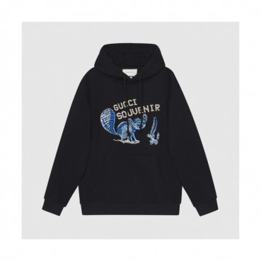 Gucci  Mm/Wm Logo Casual Hoodie Black - 구찌 2021 남/녀 로고 캐쥬얼 후드티 Guc04112x Size(xs 