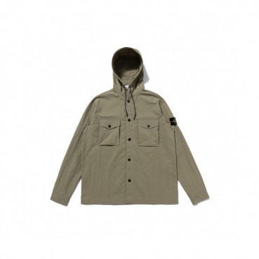 Stone Island  Mens  Logo Cotton Hoodie Khaki - 스톤아일랜드 2021 남성 로고 코튼 후디 Sto0361x Size(m 