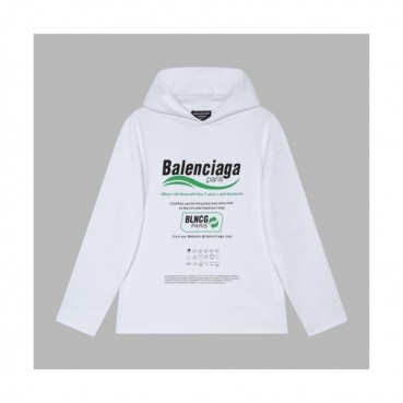 Balenciaga  Mm/Wm Logo Cotton Hoodie White - 발렌시아가 2021 남/녀 로고 코튼 후디 Bal01199x Size(xs 