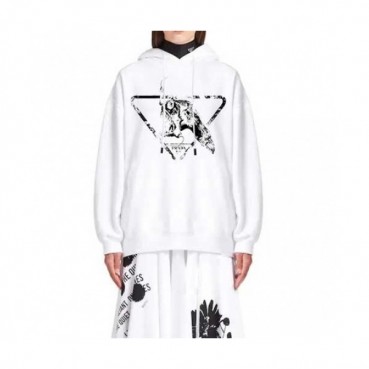 Prada  Mens Casual Cotton Hoodie White - 프라다 2021 남성 캐쥬얼 코튼 후드티 Pra02412x Size(s 