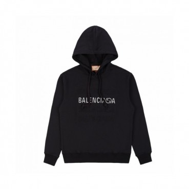 Balenciaga  Mm/Wm Logo Cotton Hoodie Black - 발렌시아가 2021 남/녀 로고 코튼 후디 Bal01196x Size(xs 