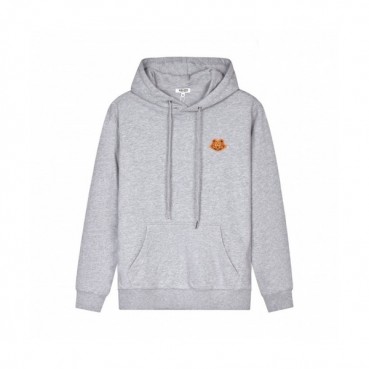 Kenzo  Mm/Wm Signature Tiger Cotton Hoodie Gray - 겐조 2021 남자 시그니처 타이거 코튼 후드티 Ken0160x Size(m 