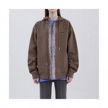 ADER  Mens Minimal Cotton Hoodie Brown - ADER 2021 남성 미니멀 코튼 후디 Ade0053x Size(s 