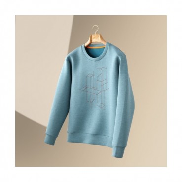 Hermes  Mens Logo Casual Cotton Hoodie Blue - 에르메스 2021 남성 로고 캐쥬얼 코튼 후드티 Her0695x Size(m 