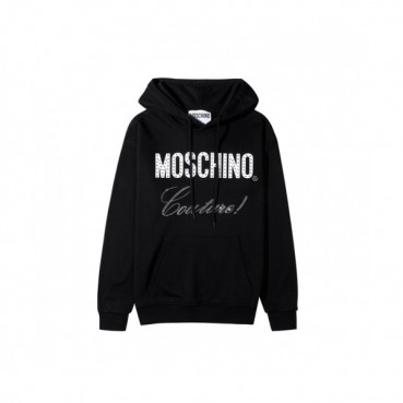 Moschino  Womens Teddy Bear Cotton Hoodie Black - 모스키노 2021 여성 테디 비어 코튼 후드티 Mos0202x Size(s 