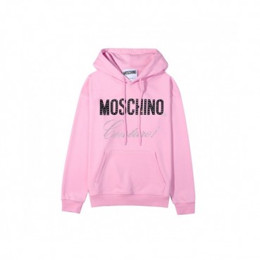 Moschino  Womens Teddy Bear Cotton Hoodie Pink - 모스키노 2021 여성 테디 비어 코튼 후드티 Mos0201x Size(s 