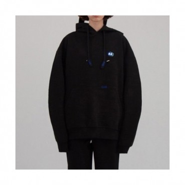 ADER  Mens Minimal Cotton Hoodie Black - ADER 2021 남성 미니멀 코튼 후디 Ade0044x Size(s 