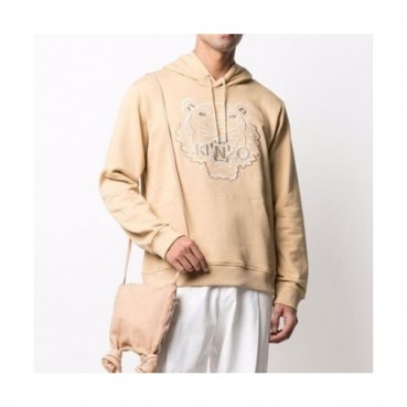 Kenzo  Mm/Wm Signature Tiger Cotton Hoodie Beige - 겐조 2021 남자 시그니처 타이거 코튼 후드티 Ken0158x Size(m 