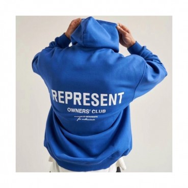 Represent  Mm/Wm Wolf Logo Cotton Hoodie - 리프리젠트 2021 남자 울프 로고 코튼 후드티 Rep0032x Size(s 