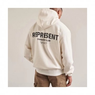 Represent  Mm/Wm Wolf Logo Cotton Hoodie - 리프리젠트 2021 남자 울프 로고 코튼 후드티 Rep0029x Size(s 