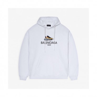 Balenciaga  Mm/Wm Logo Cotton Hoodie White - 발렌시아가 2021 남/녀 로고 코튼 후디 Bal01179x Size(xs 