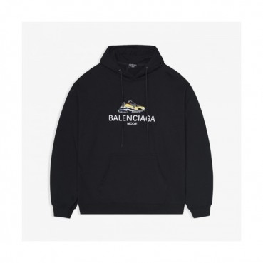 Balenciaga  Mm/Wm Logo Cotton Hoodie Black - 발렌시아가 2021 남/녀 로고 코튼 후디 Bal01178x Size(xs 