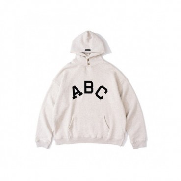Fear of god  Mm/Wm Logo Oversize Cotton Hoodie Ivory - 피어오브갓 2021 남/녀 로고 오버사이즈 코튼 후드티 Fea0344x Size(s 