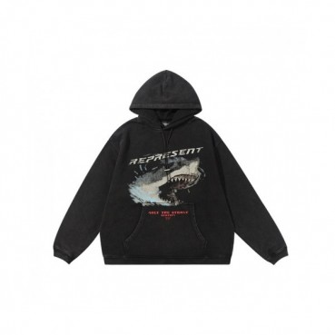 Represent  Mm/Wm Wolf Logo Cotton Hoodie - 리프리젠트 2021 남자 울프 로고 코튼 후드티 Rep0028x Size(s 