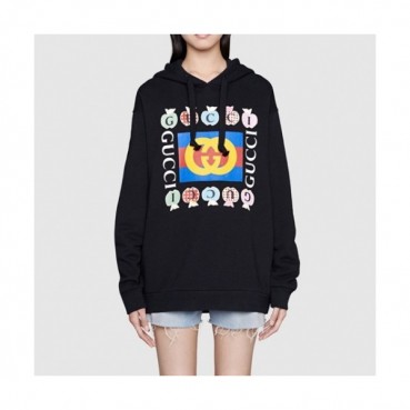 Gucci  Mm/Wm Logo Casual Hoodie Black - 구찌 2021 남/녀 로고 캐쥬얼 후드티 Guc04041x Size(xs 