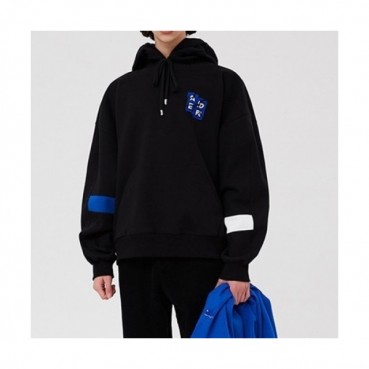ADER  Mens Minimal Cotton Hoodie Black - ADER 2021 남성 미니멀 코튼 후디 Ade0041x Size(s 