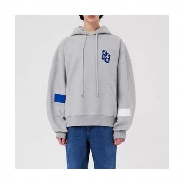 ADER  Mens Minimal Cotton Hoodie Gray - ADER 2021 남성 미니멀 코튼 후디 Ade0040x Size(s 