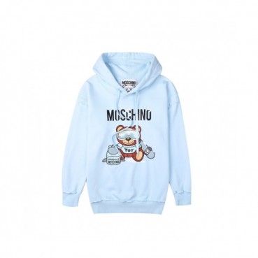Moschino  Mm/Wm Teddy Bear Cotton Hoodie Blue - 모스키노 2021 남/녀 테디 비어 코튼 후드티 Mos0194x Size(s 
