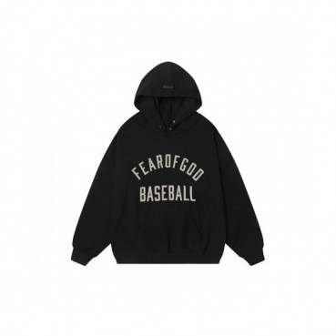 Fear of god  Mm/Wm Logo Oversize Cotton Hoodie Black - 피어오브갓 2021 남/녀 로고 오버사이즈 코튼 후드티 Fea0336x Size(s 