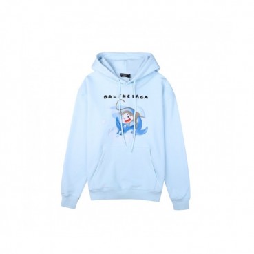 Balenciaga  Mm/Wm Logo Cotton Hoodie Blue - 발렌시아가 2021 남/녀 로고 코튼 후디 Bal01169x Size(xs 