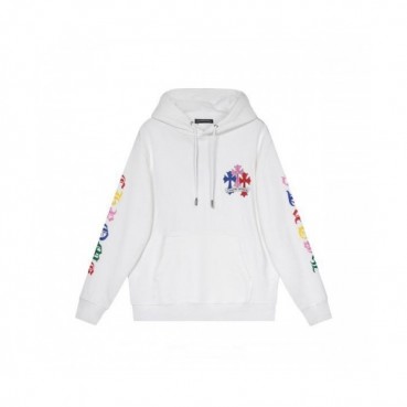 Chrom Hearts  Mens Logo Cotton Hoodie White - 크롬하츠 2021 남성 로고 코튼 후디 Chr0411x Size(xs 