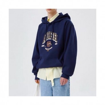 ADER  Mens Minimal Cotton Hoodie Nacy - ADER 2021 남성 미니멀 코튼 후디 Ade0036x Size(s 