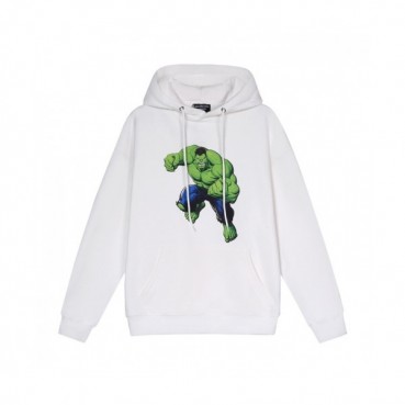 Balenciaga  Mm/Wm Logo Cotton Hoodie White - 발렌시아가 2021 남/녀 로고 코튼 후디 Bal01168x Size(xs 