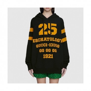 Gucci  Mm/wm Logo Casual Oversize Cotton Hoodie Black - 구찌 2021 남/녀 로고 캐쥬얼 오버사이즈 코튼 후드티 Guc03981x Size(xs 