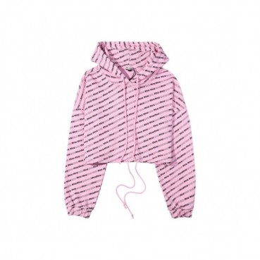 Miumiu Ladies Casual Hoodie Pink - 미우미우 여성 캐쥬얼 후드티 