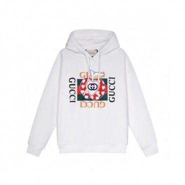 Gucci  Mm/wm Logo Casual Oversize Cotton Hoodie White - 구찌 2021 남/녀 로고 캐쥬얼 오버사이즈 코튼 후드티 Guc03968x Size(s 