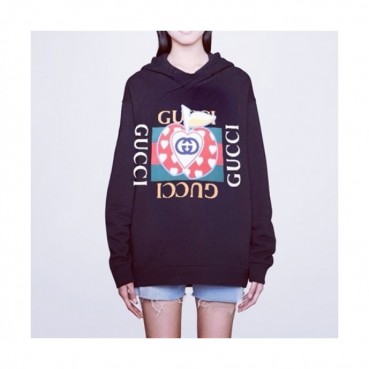 Gucci  Mm/wm Logo Casual Oversize Cotton Hoodie Black - 구찌 2021 남/녀 로고 캐쥬얼 오버사이즈 코튼 후드티 Guc03967x Size(s 