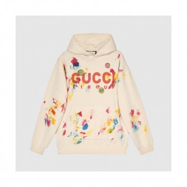 Gucci  Mm/wm Logo Casual Oversize Cotton Hoodie Ivory - 구찌 2021 남/녀 로고 캐쥬얼 오버사이즈 코튼 후드티 Guc03966x Size(s 