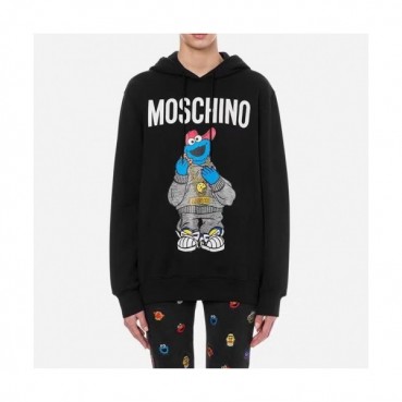 Moschino  Mm/Wm Teddy Bear Cotton Hoodie Black - 모스키노 2021 남/녀 테디 비어 코튼 후드티 Mos0187x Size(s 