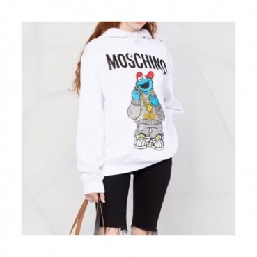 Moschino  Mm/Wm Teddy Bear Cotton Hoodie White - 모스키노 2021 남/녀 테디 비어 코튼 후드티 Mos0186x Size(s 