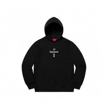 Supreme  Mm/Wm Logo Cotton Hoodie Black - 슈프림 2021 남자 로고 코튼 후드티 Sup0126x Size(m 